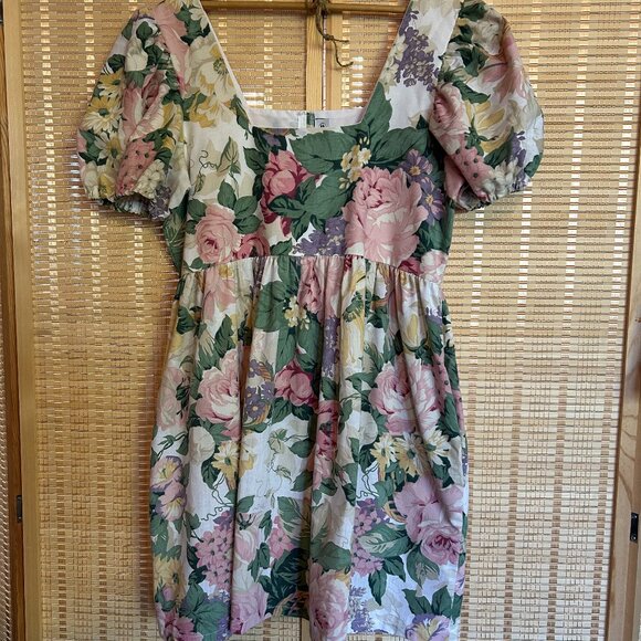 Floral Babydoll Mini Dress – New Without Tags - Picture 2 of 3